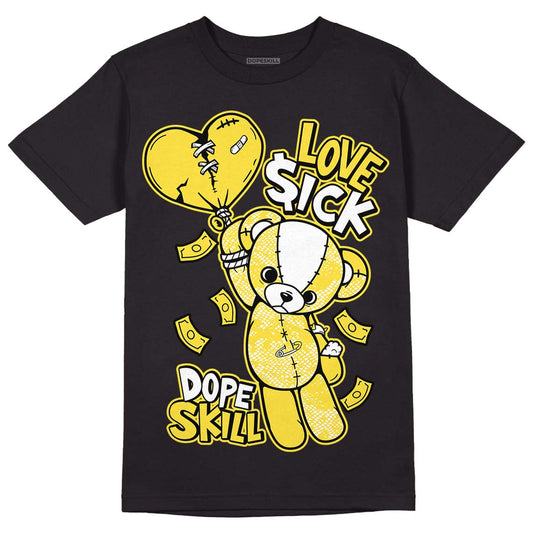 Jordan 11 Low 'Yellow Snakeskin' DopeSkill T-Shirt Love Sick Graphic Streetwear - Black