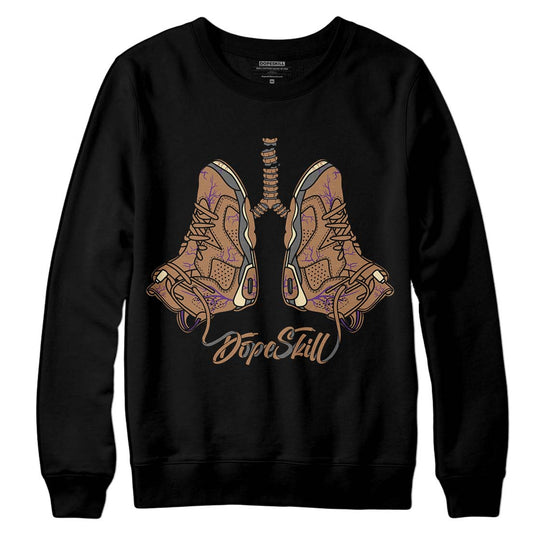 Jordan 6 WMNS Gore-Tex Brown Kelp DopeSkill Sweatshirt Breathe Graphic Streetwear - Black