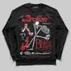 Jordan 8 Retro Bugs Bunny (2025) DopeSkill Long Sleeve T-Shirt Broken Bones Graphic Streetwear - Black