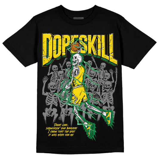 Dunk Low Reverse Brazil DopeSkill T-Shirt Thunder Dunk Graphic Streetwear  - Black 