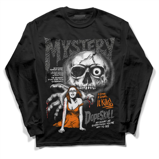 Jordan 3 Retro 'Fear Pack' DopeSkill Long Sleeve T-Shirt Mystery Ghostly Grasp Graphic Streetwear  - Black 