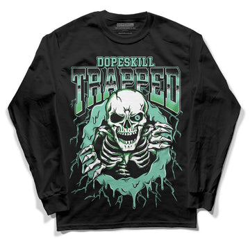 Jordan 1 High OG Green Glow DopeSkill Long Sleeve T-Shirt Trapped Halloween Graphic Streetwear - Black