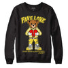 Jordan 11 Low 'Yellow Snakeskin' DopeSkill Sweatshirt Fake Love Graphic Streetwear - Black