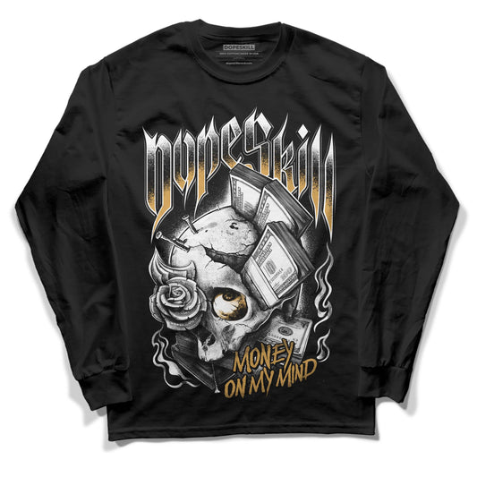 Jordan 11 "Gratitude" DopeSkill Long Sleeve T-Shirt Money On My Mind Graphic Streetwear - Black