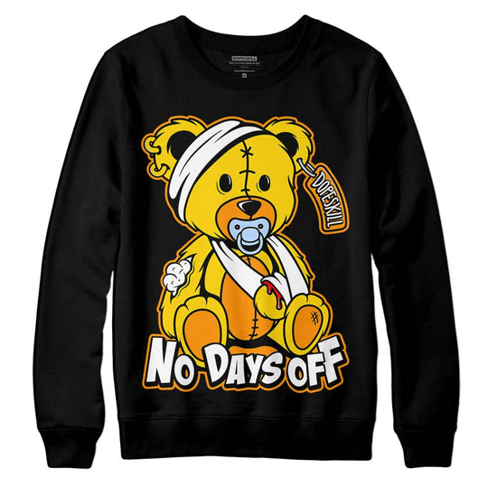 Jordan 6 “Yellow Ochre” DopeSkill Sweatshirt Hurt Bear Graphic Streetwear - Black