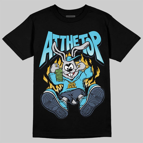 Jordan 11 Retro Gamma Blue (2025) DopeSkill T-Shirt At The Top Graphic Streetwear - Black