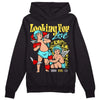 Jordan 5 Aqua DopeSkill Hoodie Sweatshirt Looking For Love Graphic Streetwear - black