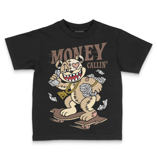 TAN Sneakers DopeSkill Toddler Kids T-shirt Money Callin' Graphic Streetwear - Black