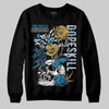 Jordan 4 Denim “Worn Blue” DopeSkill Sweatshirt Side Hustle Graphic Streetwear - Black