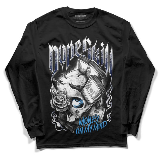 Jordan Spiz’ike Low “White/Obsidian” DopeSkill Long Sleeve T-Shirt Money On My Mind Graphic Streetwear - Black