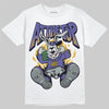 Jordan 4 Retro Lakers DopeSkill T-Shirt At The Top Graphic Streetwear - White 