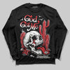 Jordan 3 Fire Red DopeSkill Long Sleeve T-Shirt God Got Me Graphic Streetwear - Black