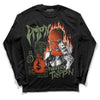 Olive Sneakers DopeSkill Long Sleeve T-Shirt Drip'n Never Tripp'n Graphic Streetwear - Black