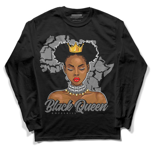 Jordan 1 Retro High OG Washed Heritage DopeSkill Long Sleeve T-Shirt Black Queen Graphic Streetwear - Black