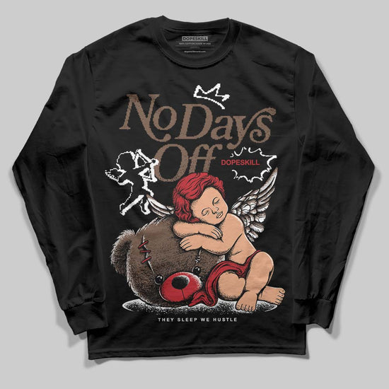 Jordan 9 'Olive' DopeSkill Long Sleeve T-Shirt New No Days Off Graphic Streetwear - black