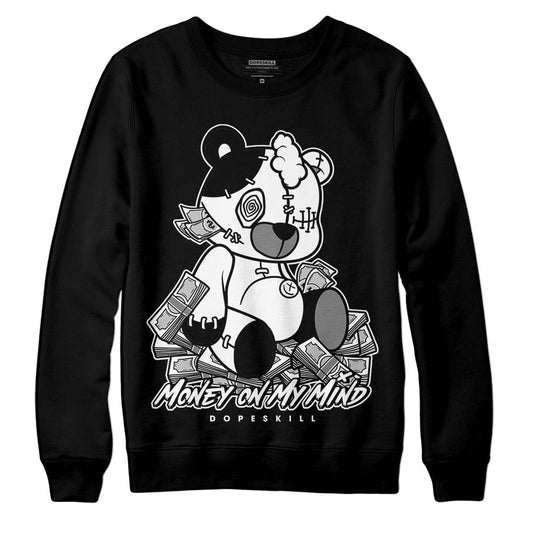 Jordan 1 High OG “Black/White” DopeSkill Sweatshirt MOMM Bear Graphic Streetwear - Black