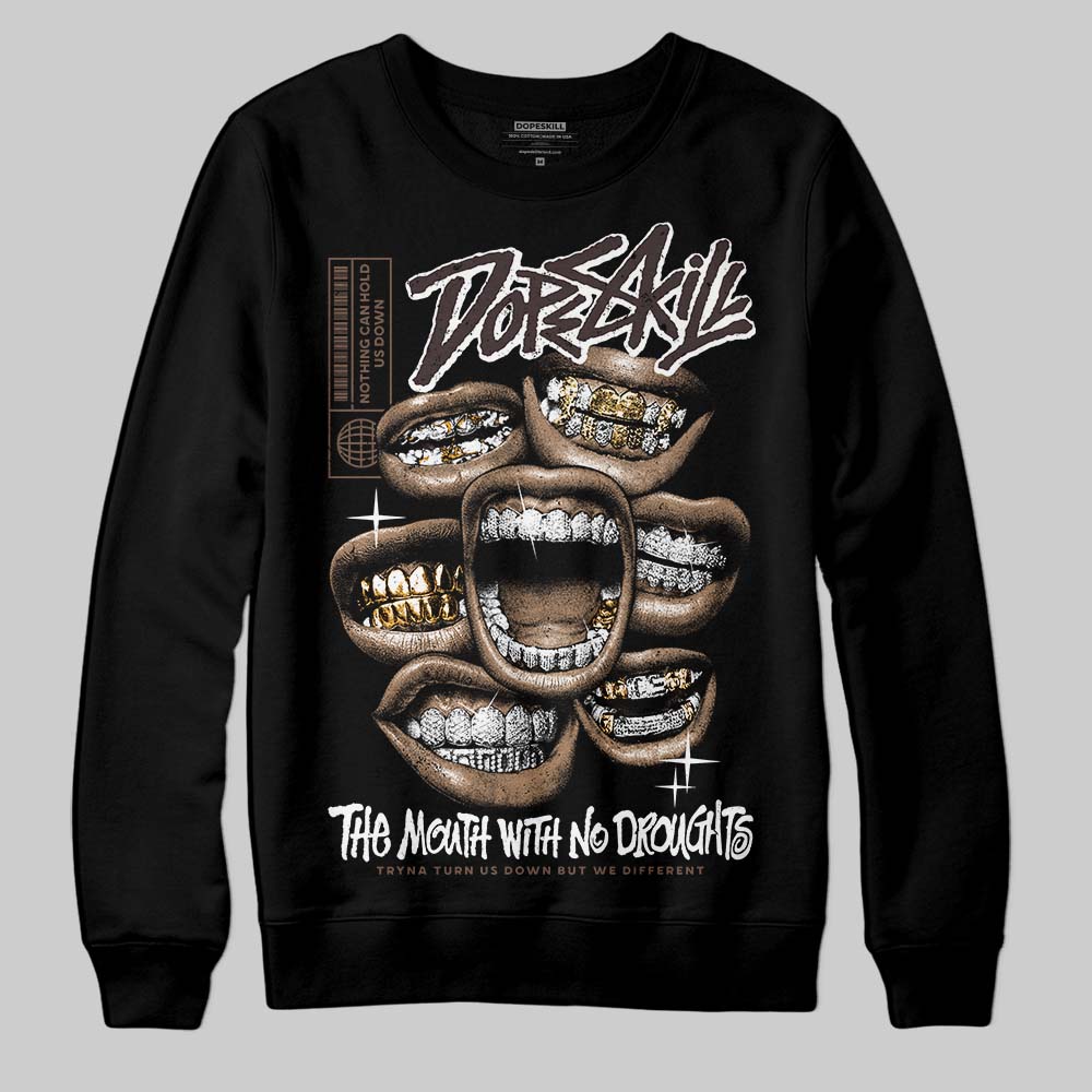 SoleFly x Air Jordan 12 Retro SP 'Cafecito/Baroque Brown' DopeSkill Sweatshirt The Mouth With No Droughts Graphic Streetwear - Black