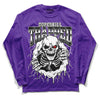 PURPLE Sneakers DopeSkill Purple Long Sleeve T-Shirt Trapped Halloween Graphic Streetwear