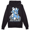 Jordan 9 Powder Blue DopeSkill Hoodie Sweatshirt MOMM Bear Graphic Streetwear - Black