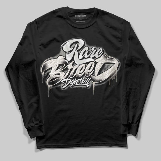 Jordan 3 Retro Pure Money DopeSkill Long Sleeve T-Shirt Rare Breed Type Graphic Streetwear - Black