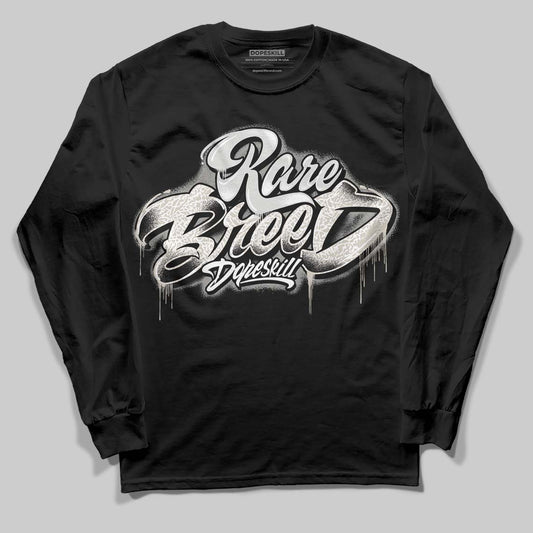 Jordan 3 Retro Pure Money DopeSkill Long Sleeve T-Shirt Rare Breed Type Graphic Streetwear - Black