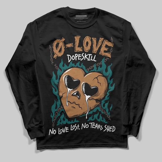 Adidas Samba OG Leopard Pack Collegiate Green DopeSkill Long Sleeve T-Shirt Crying Heart Graphic Streetwear - Black