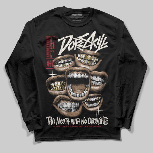 Nigel Sylvester x Jordan 1 Low OG “Nitro” DopeSkill Long Sleeve T-Shirt The Mouth With No Droughts Graphic Streetwear - Black