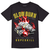 Jordan 11 Low 'Yellow Snakeskin' DopeSkill T-Shirt Slow Burn Graphic Streetwear - Black