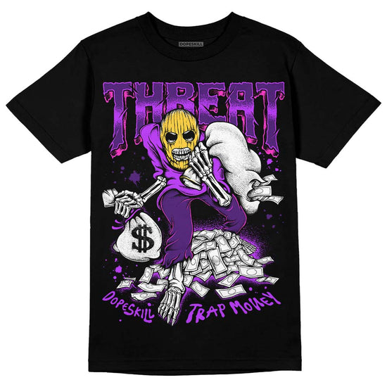 Jordan 12 “Field Purple” DopeSkill T-Shirt Threat Graphic Streetwear - Black
