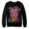 Valentine's Day Collection DopeSkill Sweatshirt Never Stop Hustling Graphic Streetwear - Black