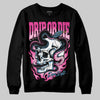 Pink Sneakers DopeSkill Sweatshirt Drip or Die Graphic Streetwear - Black