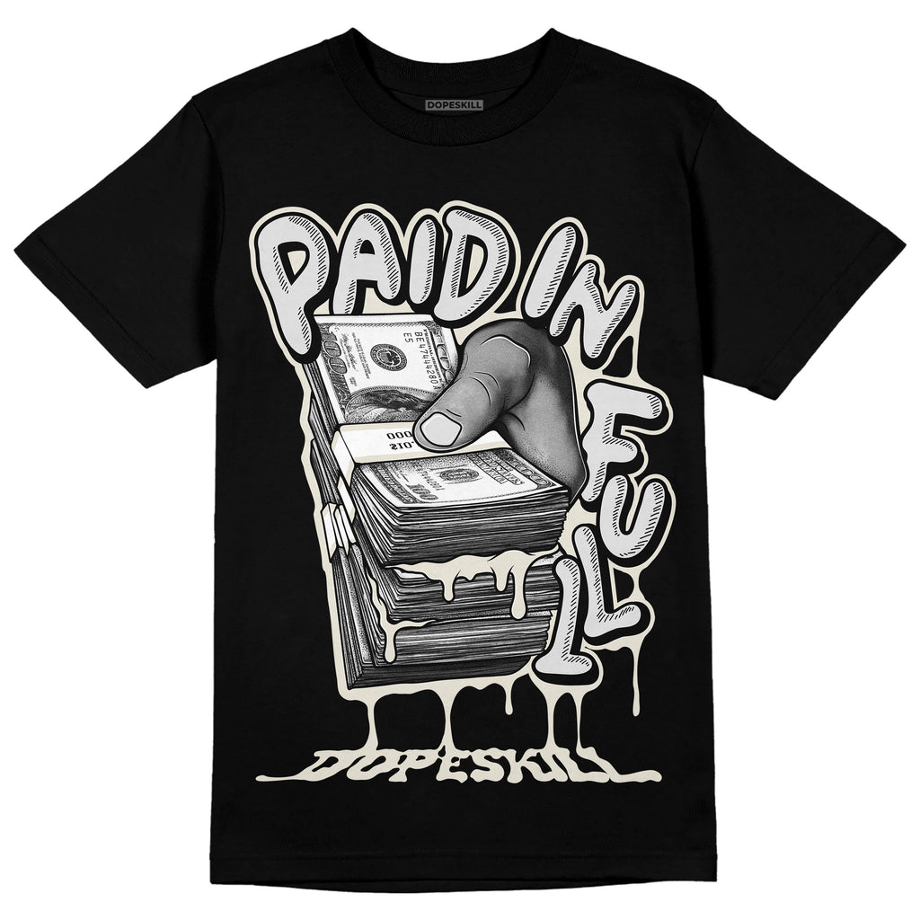 Jordan 11 Retro Low Light Orewood Brown DopeSkill T-Shirt Paid In Full Graphic Streetwear - Black