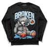 Dunk Low Futura University Blue DopeSkill Long Sleeve T-Shirt Sick Bear Graphic Streetwear - Black