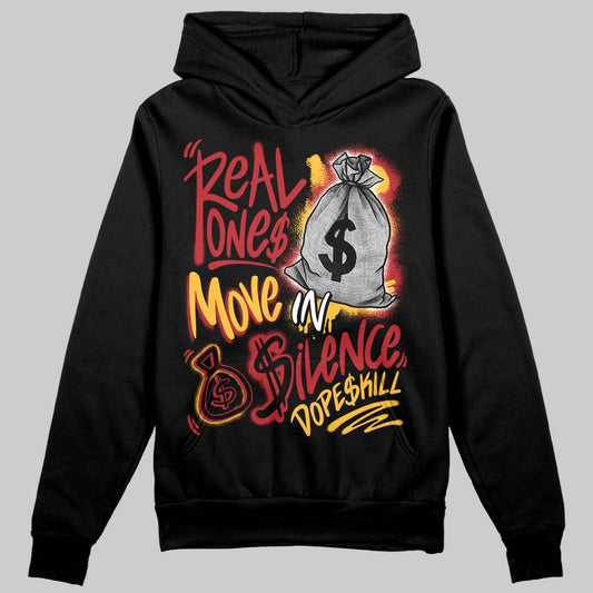 Jordan 14 Golf “Last Shot” DopeSkill Hoodie Sweatshirt Real Ones Move In Silence Graphic Streetwear - Black