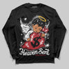 Jordan 14 Retro ‘Black Toe’ DopeSkill Long Sleeve T-Shirt Heaven Sent Graphic Streetwear - Black