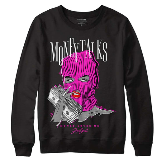 Dunk Low GS “Active Fuchsia” DopeSkill Sweatshirt Money Talks Graphic Streetwear - Black