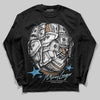 Jordan 11 Retro Legend Blue DopeSkill Long Sleeve T-Shirt Money Longer Graphic Streetwear - Black