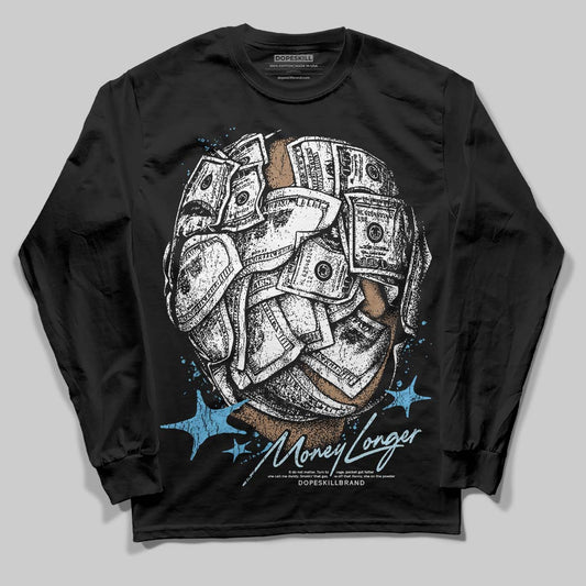 Jordan 11 Retro Legend Blue DopeSkill Long Sleeve T-Shirt Money Longer Graphic Streetwear - Black