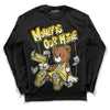 Wmns Air Jordan 11 Low 'Yellow Snakeskin' DopeSkill Long Sleeve T-Shirt Money Is Our Motive Bear Graphic Streetwear - Black