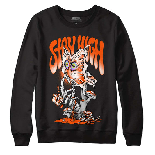 MSCHF Super Normal 2 Orange Milk DopeSkill Sweatshirt Stay High Graphic Streetwear - Black