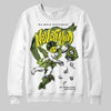 Jordan 13 Retro Bright Cactus DopeSkill Sweatshirt Nevermind Graphic Streetwear - White