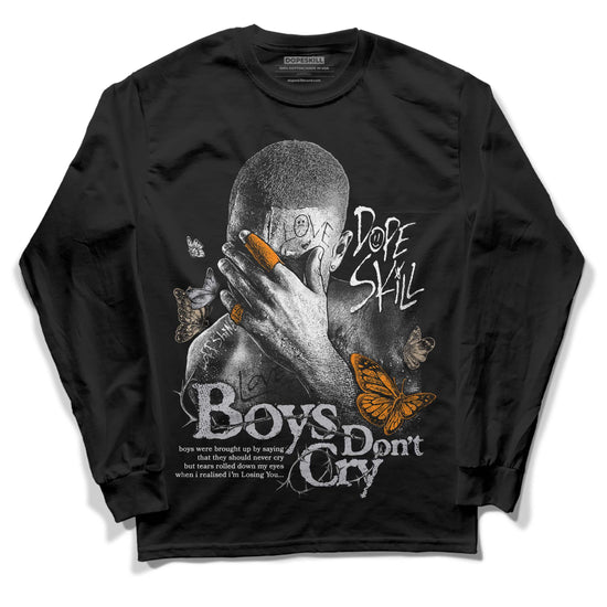 Grey Sneakers DopeSkill Long Sleeve T-Shirt Boys Don't Cry Graphic Streetwear - Black