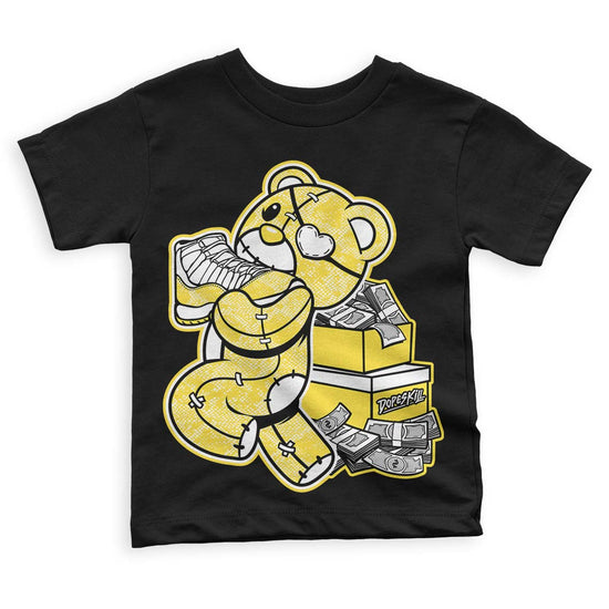 Jordan 11 Low 'Yellow Snakeskin' DopeSkill Toddler Kids T-shirt Bear Steals Sneaker Graphic Streetwear - Black