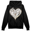 Jordan 5 SE “Sail” DopeSkill Hoodie Sweatshirt Heart Jordan 5 Graphic Streetwear - Black