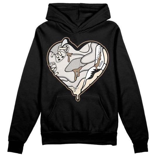 Jordan 5 SE “Sail” DopeSkill Hoodie Sweatshirt Heart Jordan 5 Graphic Streetwear - Black