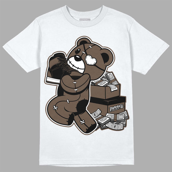 Jordan 1 Retro High OG Palomino DopeSkill T-Shirt Bear Steals Sneaker Graphic Streetwear - White