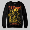 Yellow Sneakers DopeSkill Sweatshirt All Earned Graphic Streetwear - Black