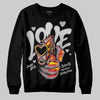 Jordan 4 OG “White Cement” DopeSkill Sweatshirt Love Graphic Streetwear - black