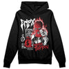 Jordan 12 “Red Taxi” DopeSkill Hoodie Sweatshirt Drip'n Never Tripp'n Graphic Streetwear - Black