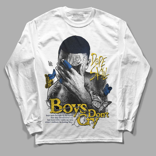 Dunk Low Vintage “Michigan” DopeSkill Long Sleeve T-Shirt Boys Don't Cry Graphic Streetwear - White 